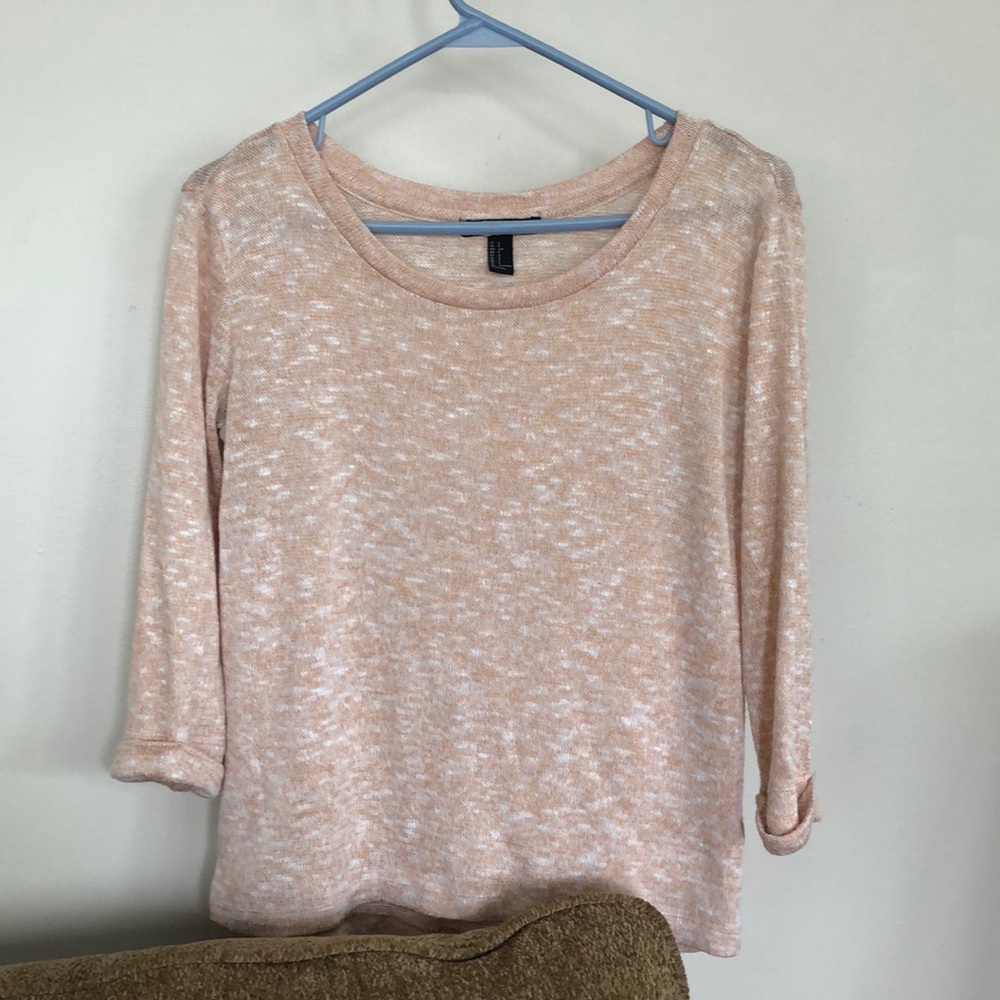 Blush light pink light weight sweater